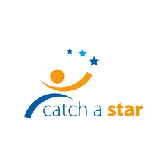 Catch The Star Logo Vector