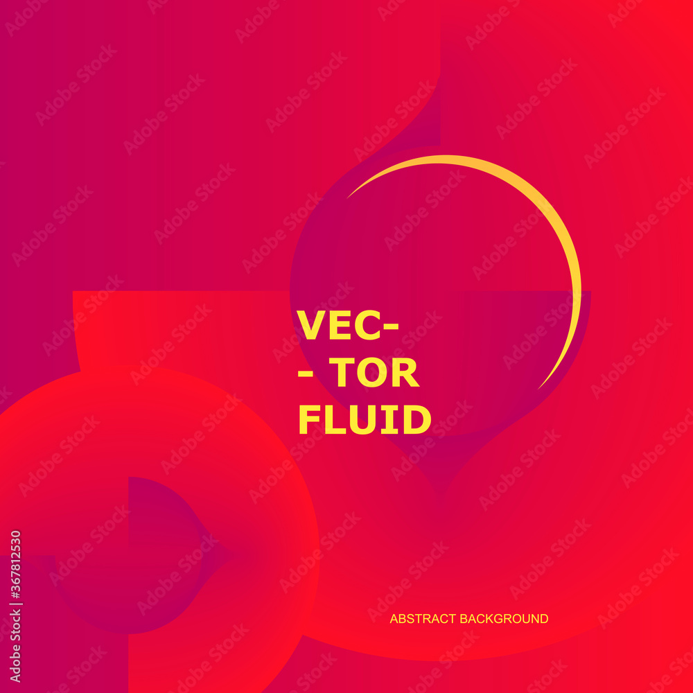 Poster Hipster abstract fluid concept for web design. Vector geometric background. Poster design. Abstract color template