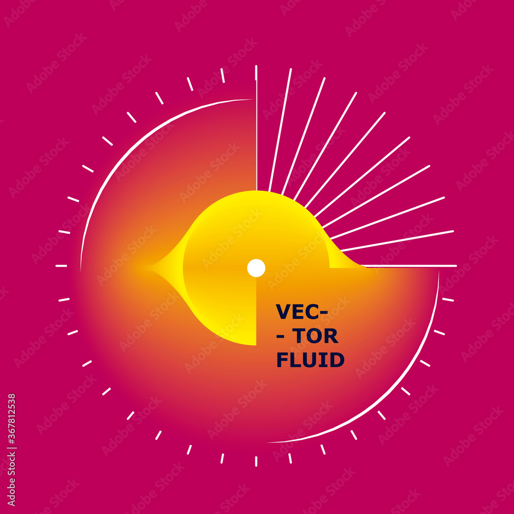 Poster Hipster abstract fluid concept for web design. Vector geometric background. Poster design. Abstract color template
