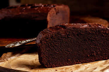 Super chocolate brownie. The dream of a chocoholic