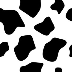 Abstract pattern. Cow black and white trendy background