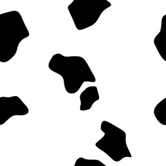Abstract pattern. Cow black and white trendy background
