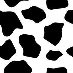 Abstract pattern. Cow black and white trendy background