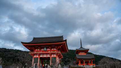 Beautiful temples in Kyoto Japan