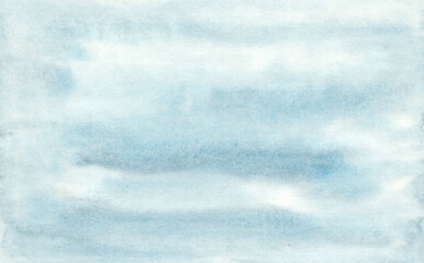 Hand painted watercolor blue texture - 367816737