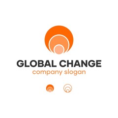 Abstract Global Circle Logo Design