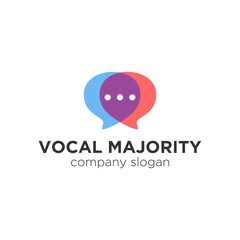 App Chat Talk Bubble Logo Design Idea