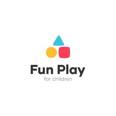 Abstract Geometric Fun Playground Logo Design