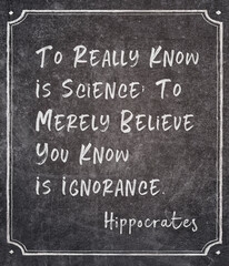 believe you know Hippocrates