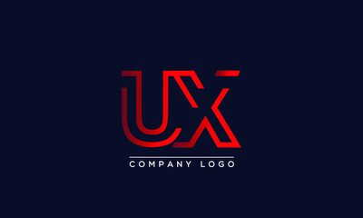 Fototapeta na wymiar Abstract creative minimal unique alphabet letter icon logo UX