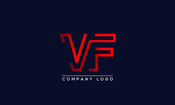 Abstract creative minimal unique alphabet letter icon logo VF