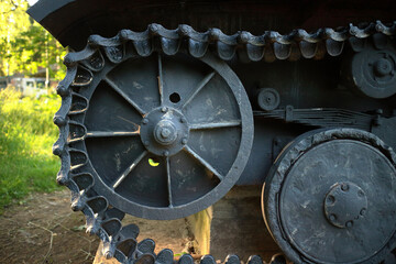 Old battle tank, fought in the 2nd world war.