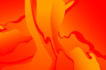 Abstract orange and red wavy background with curve lines. lava. Burn. Fire. Flame.