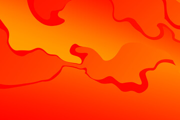 Abstract orange and red wavy background with curve lines. lava. Burn. Fire. Flame.