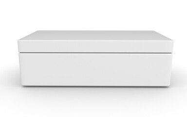 3d  cream container on white background