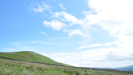 landscape with blue sky
