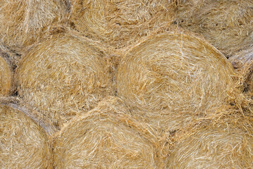 Haystack on the farm. Harvesting, Haystack background.