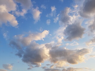 blue sky and clouds