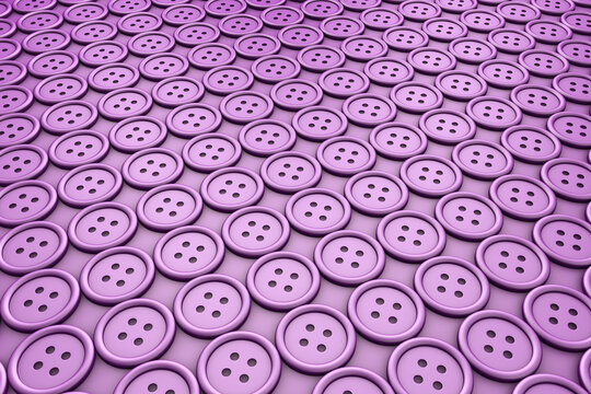 3d rendering of button on purple minimalistic background. Wide background site head and cover photo. Pattern for texture of wallpaper. 