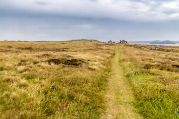 houses on the island of Ouessant, off the coast of Brittany