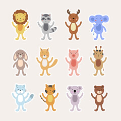 cute animal stickers