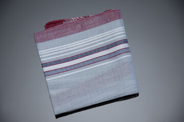 handkerchief with cherry  lines on the black  background