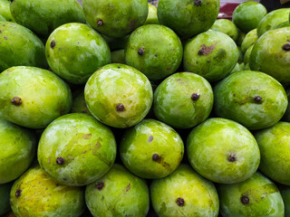 indian fresh green mango in the market, Indian Mango 