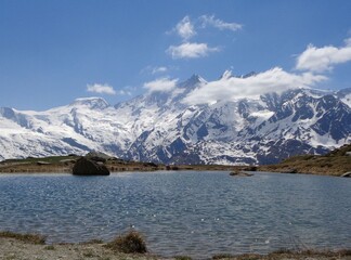 Kreuzboden lake, Swiss alps