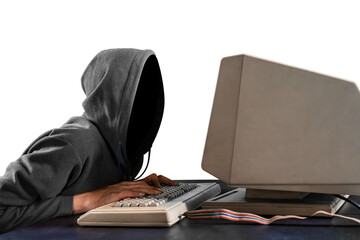 Unknown hacker stealing information from computer