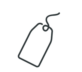 Price tag icon. Vector hand drawn price tag. 