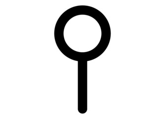 Pin icon vector. Location sign Isolated on white background. Navigation map, gps, direction, place, compass, contact, search concept. Flat style for graphic design, logo, Web, UI, mobile app, EPS10