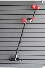 a metal detector on the wall