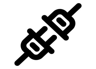 plug icon or logo isolated sign symbol vector illustration - high quality black style vector icons