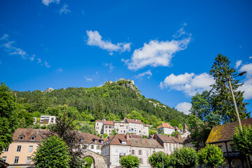 Fototapeta na wymiar Village de Salins-les-Bains