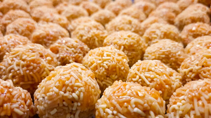Chak-Chak is a Tatar Dainty made from Pastry Grains and Nuts