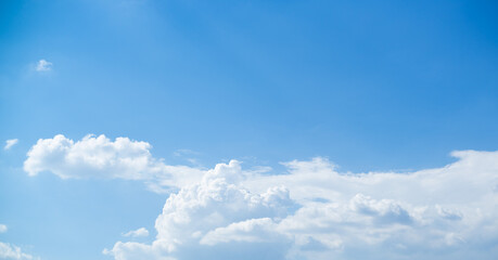 blue daytime summer sky with clouds