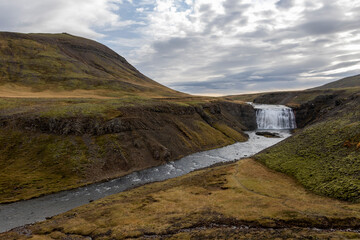 mountain landscape with river