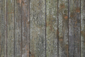 Old wooden planks background texture. Timber wall or weathered fence. Natural structure.
