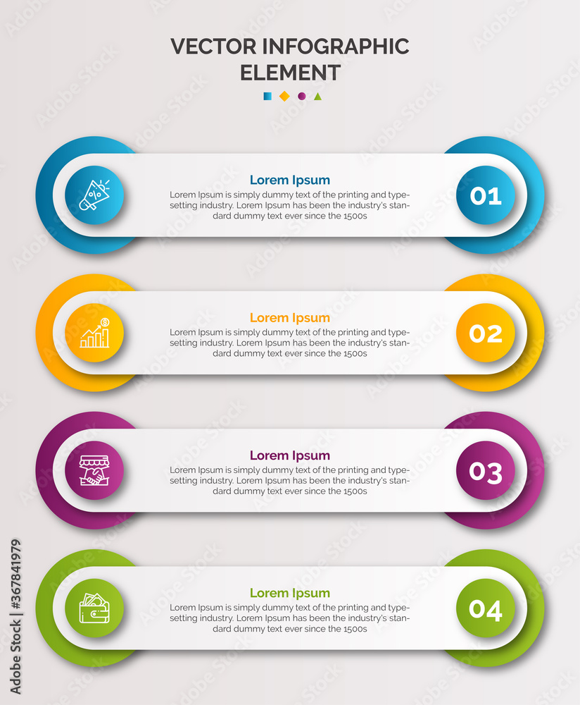 Poster modern infographic template