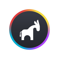 Party Symbol -  Push Button