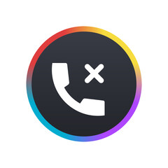 Fototapeta premium Disconnected Call - Push Button