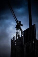 Fototapeta premium construction site with crane