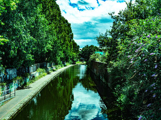 Fototapeta na wymiar Digbeth Branch Canal