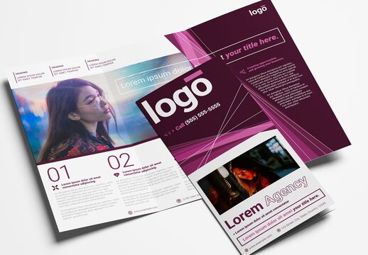 Multipurpose Trifold Brochure with Creative Layout