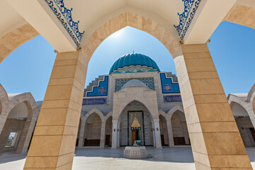 Khoja Ahmed Yasawi Mosque in Turkestan, Kazakhstan.