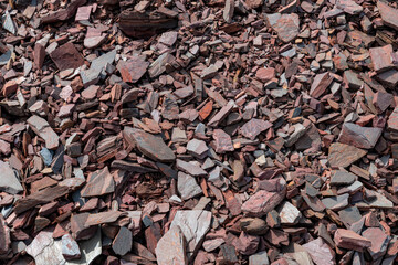 Ukrainian open mining stones texture and background.