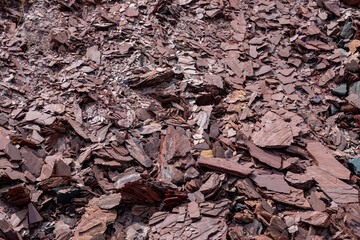 Ukrainian open mining stones texture and background.