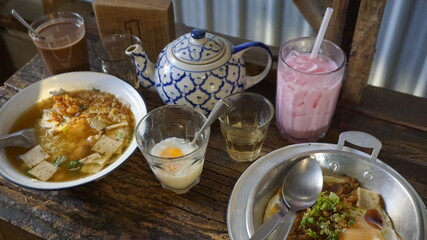 Breakfast on the table