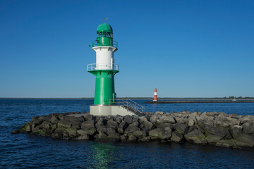 Fototapeta premium pier lighthouse on the baltic sea