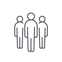 Team icon, Crowd of people vector icon